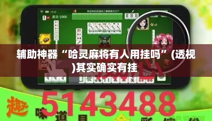 辅助神器“哈灵麻将有人用挂吗	”(透视)其实确实有挂 