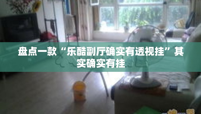 盘点一款“乐酷副厅确实有透视挂”其实确实有挂