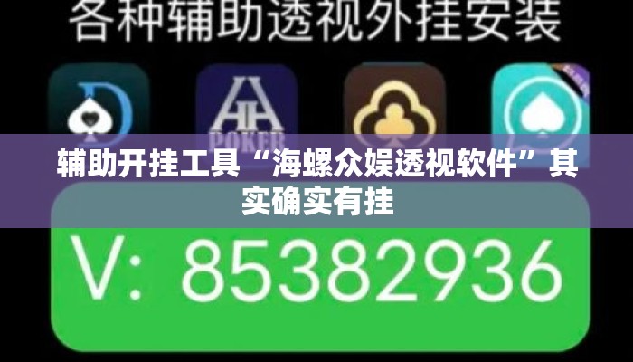 辅助开挂工具“海螺众娱透视软件	”其实确实有挂