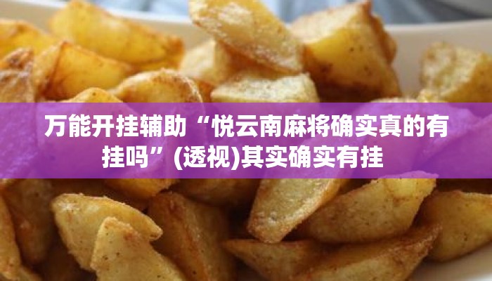 万能开挂辅助“悦云南麻将确实真的有挂吗	”(透视)其实确实有挂 