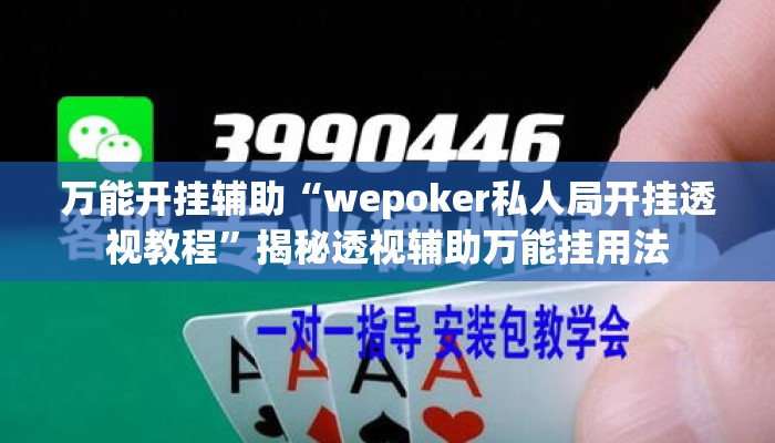 万能开挂辅助“wepoker私人局开挂透视教程”揭秘透视辅助万能挂用法