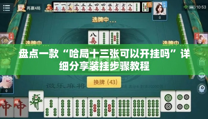盘点一款“哈局十三张可以开挂吗	”详细分享装挂步骤教程