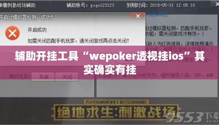 辅助开挂工具“wepoker透视挂ios”其实确实有挂