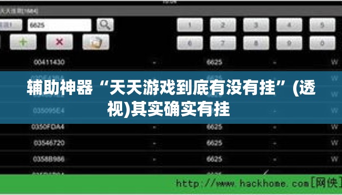 辅助神器“天天游戏到底有没有挂”(透视)其实确实有挂 