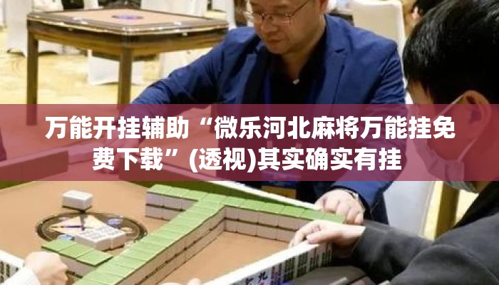 万能开挂辅助“微乐河北麻将万能挂免费下载”(透视)其实确实有挂 