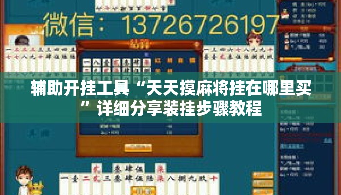 辅助开挂工具“天天摸麻将挂在哪里买”详细分享装挂步骤教程