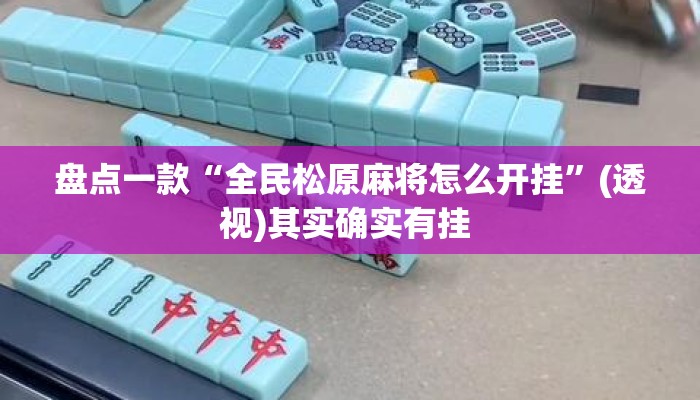 盘点一款“全民松原麻将怎么开挂”(透视)其实确实有挂 
