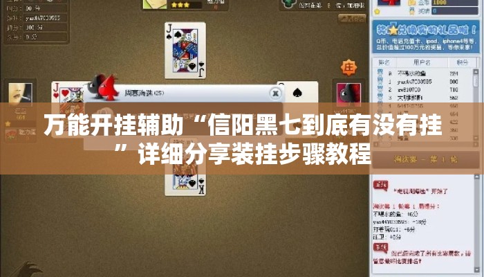 万能开挂辅助“信阳黑七到底有没有挂	”详细分享装挂步骤教程