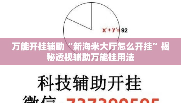 万能开挂辅助“新海米大厅怎么开挂”揭秘透视辅助万能挂用法