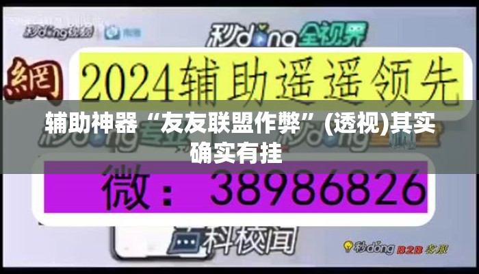 辅助神器“友友联盟作弊”(透视)其实确实有挂 