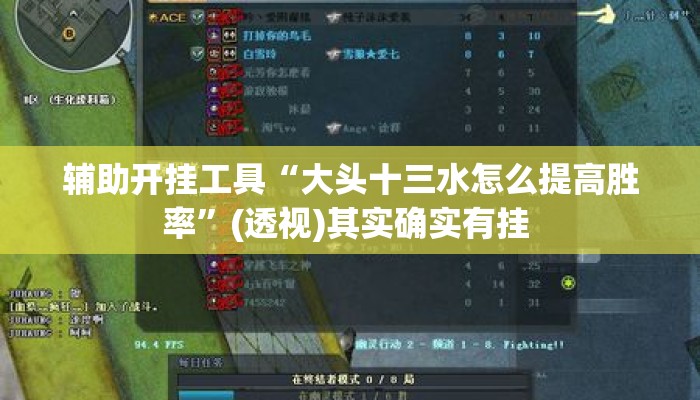 辅助开挂工具“大头十三水怎么提高胜率	”(透视)其实确实有挂 