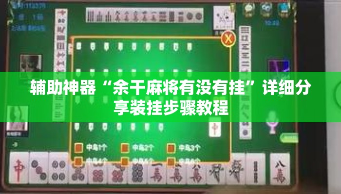 辅助神器“余干麻将有没有挂	”详细分享装挂步骤教程