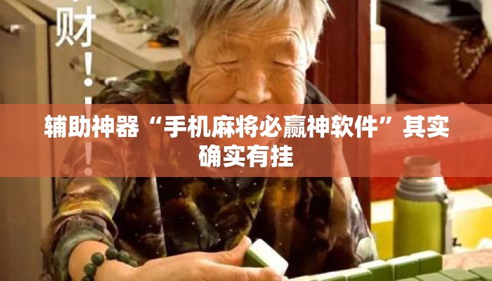 辅助神器“手机麻将必赢神软件”其实确实有挂