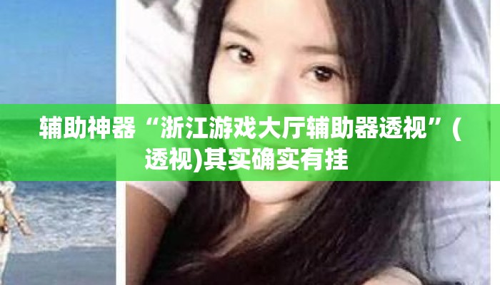 辅助神器“浙江游戏大厅辅助器透视”(透视)其实确实有挂 