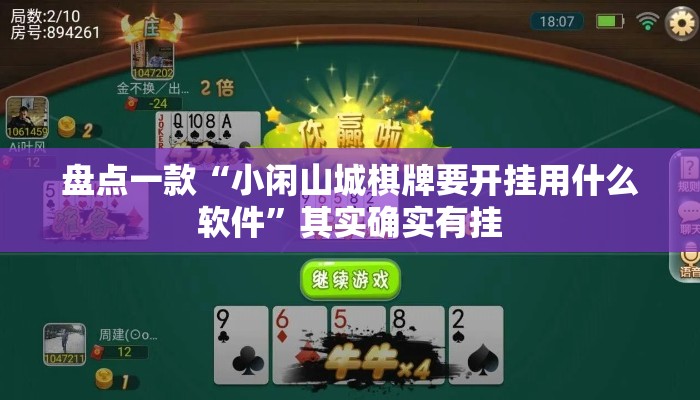 盘点一款“小闲山城棋牌要开挂用什么软件	”其实确实有挂