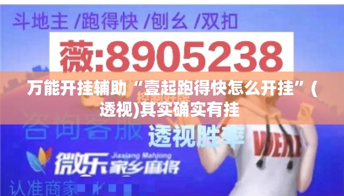 万能开挂辅助“壹起跑得快怎么开挂”(透视)其实确实有挂 