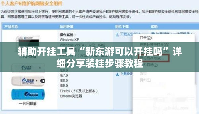 辅助开挂工具“新东游可以开挂吗”详细分享装挂步骤教程