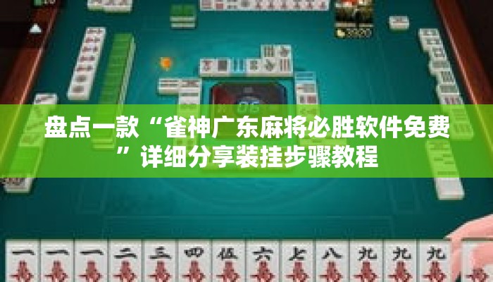 盘点一款“雀神广东麻将必胜软件免费”详细分享装挂步骤教程