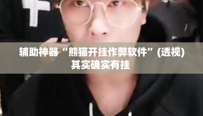 辅助神器“熊猫开挂作弊软件	”(透视)其实确实有挂 