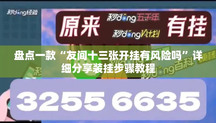 盘点一款“友间十三张开挂有风险吗	”详细分享装挂步骤教程
