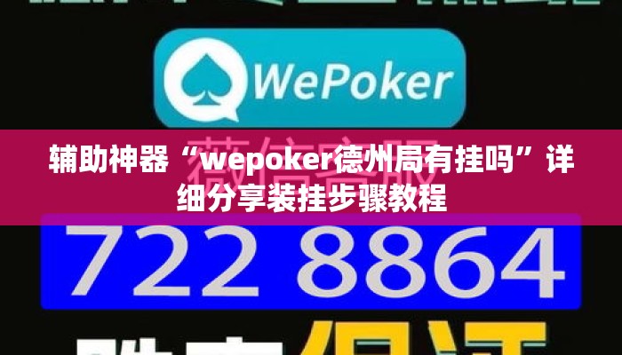 辅助神器“wepoker德州局有挂吗”详细分享装挂步骤教程