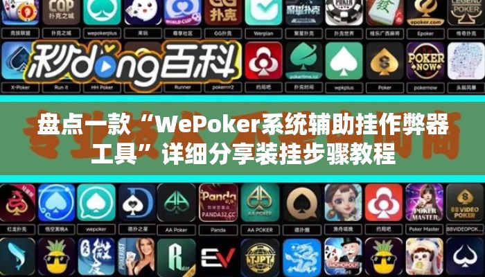 盘点一款“WePoker系统辅助挂作弊器工具”详细分享装挂步骤教程