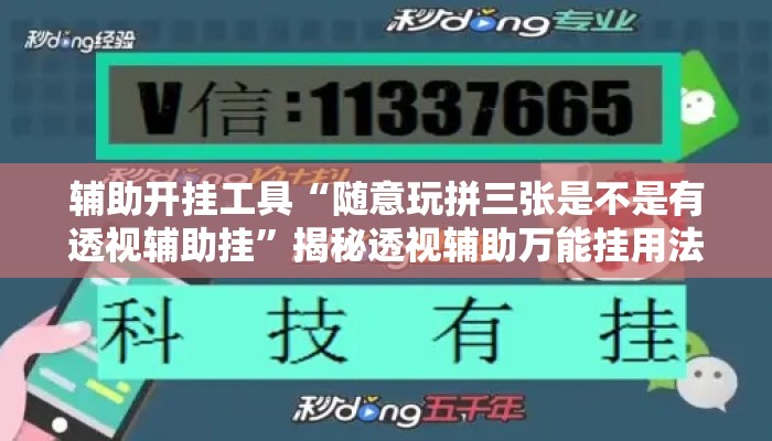 辅助开挂工具“随意玩拼三张是不是有透视辅助挂”揭秘透视辅助万能挂用法
