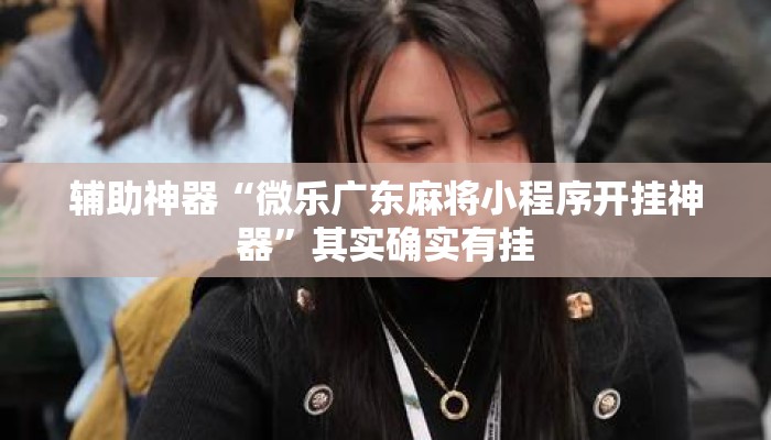 辅助神器“微乐广东麻将小程序开挂神器	”其实确实有挂