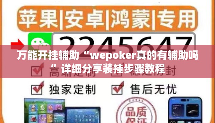 万能开挂辅助“wepoker真的有辅助吗”详细分享装挂步骤教程