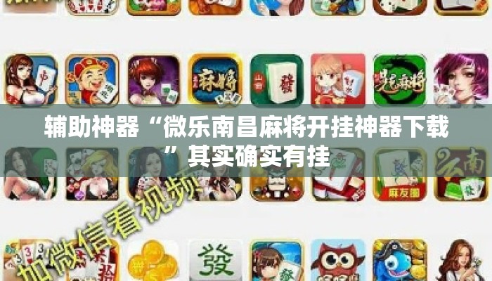 辅助神器“微乐南昌麻将开挂神器下载”其实确实有挂