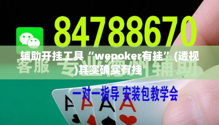 辅助开挂工具“wepoker有挂”(透视)其实确实有挂 