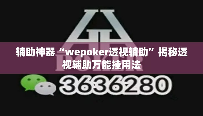 辅助神器“wepoker透视辅助”揭秘透视辅助万能挂用法