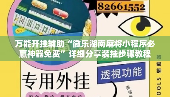 万能开挂辅助“微乐湖南麻将小程序必赢神器免费	”详细分享装挂步骤教程