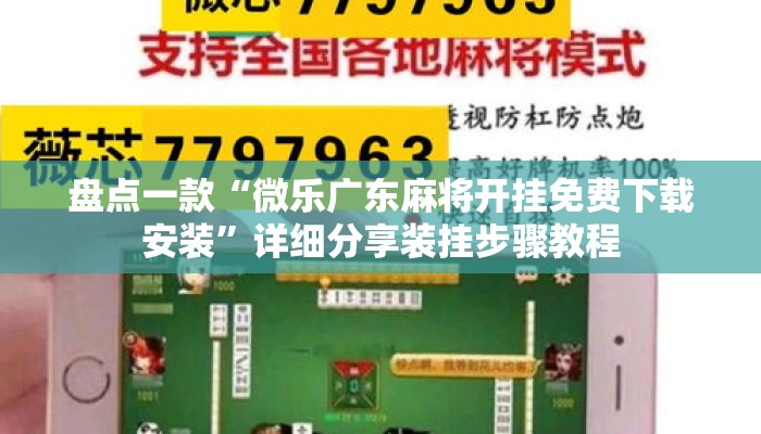 盘点一款“微乐广东麻将开挂免费下载安装	”详细分享装挂步骤教程