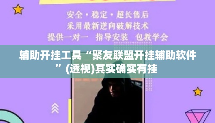 辅助开挂工具“聚友联盟开挂辅助软件”(透视)其实确实有挂 