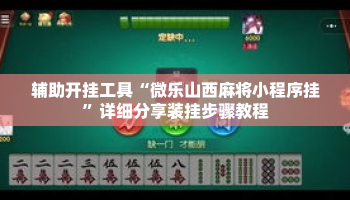 辅助开挂工具“微乐山西麻将小程序挂”详细分享装挂步骤教程