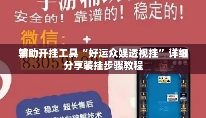 辅助开挂工具“好运众娱透视挂	”详细分享装挂步骤教程
