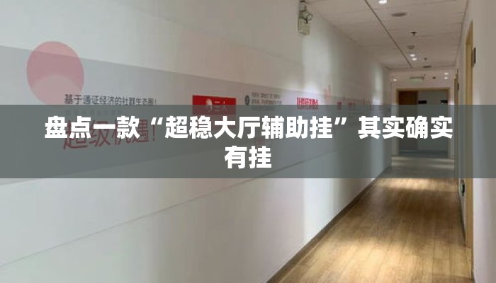盘点一款“超稳大厅辅助挂”其实确实有挂