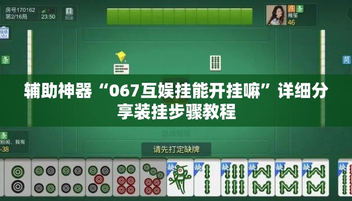 辅助神器“067互娱挂能开挂嘛”详细分享装挂步骤教程