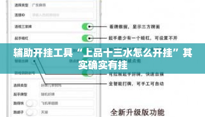 辅助开挂工具“上品十三水怎么开挂	”其实确实有挂