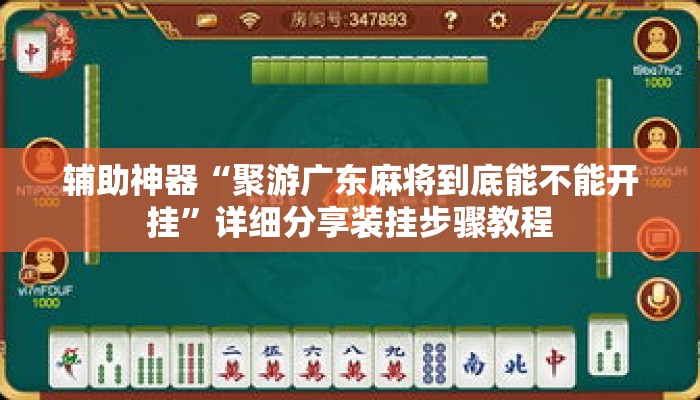 辅助神器“聚游广东麻将到底能不能开挂”详细分享装挂步骤教程
