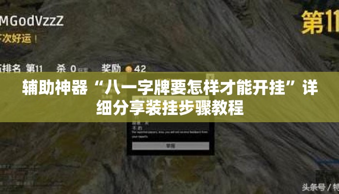 辅助神器“八一字牌要怎样才能开挂	”详细分享装挂步骤教程