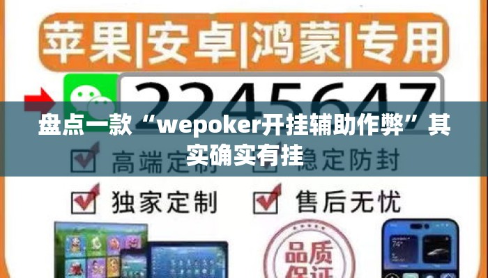 盘点一款“wepoker开挂辅助作弊”其实确实有挂
