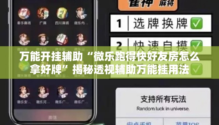 万能开挂辅助“微乐跑得快好友房怎么拿好牌	”揭秘透视辅助万能挂用法