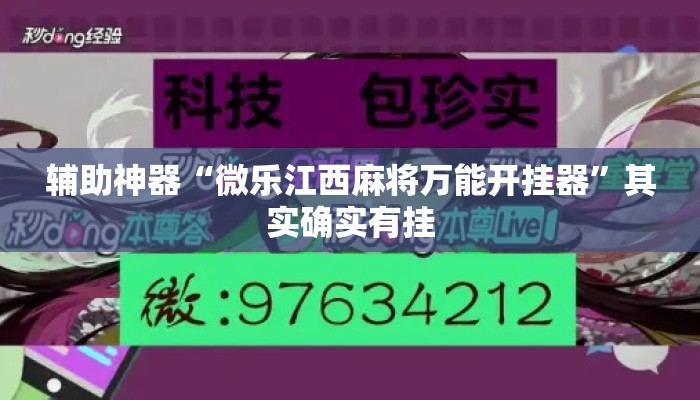 辅助神器“微乐江西麻将万能开挂器	”其实确实有挂