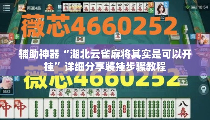辅助神器“湖北云雀麻将其实是可以开挂	”详细分享装挂步骤教程