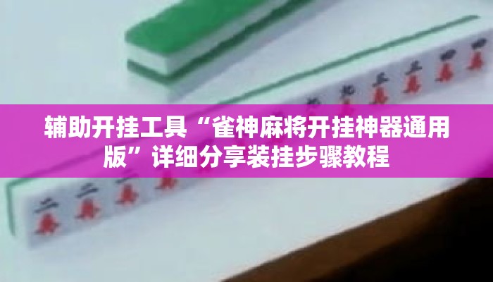 辅助开挂工具“雀神麻将开挂神器通用版	”详细分享装挂步骤教程