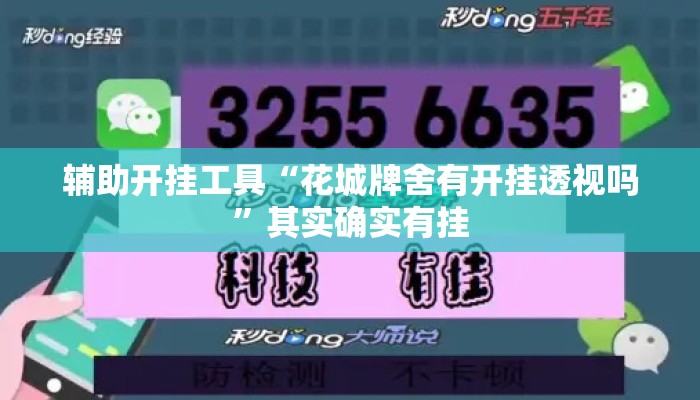 辅助开挂工具“花城牌舍有开挂透视吗	”其实确实有挂