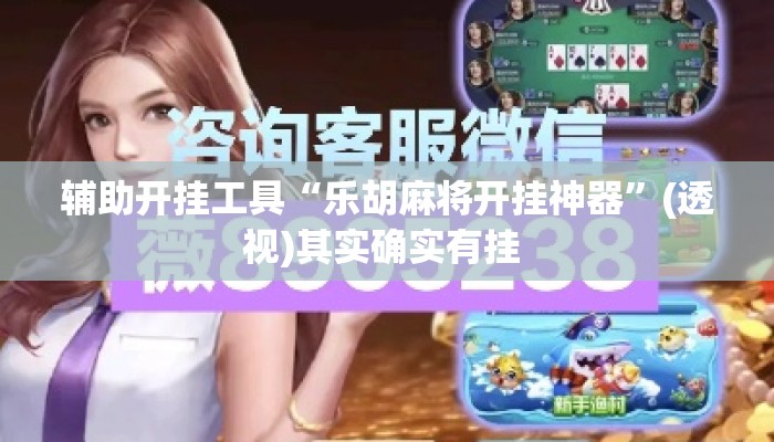 辅助开挂工具“乐胡麻将开挂神器”(透视)其实确实有挂 