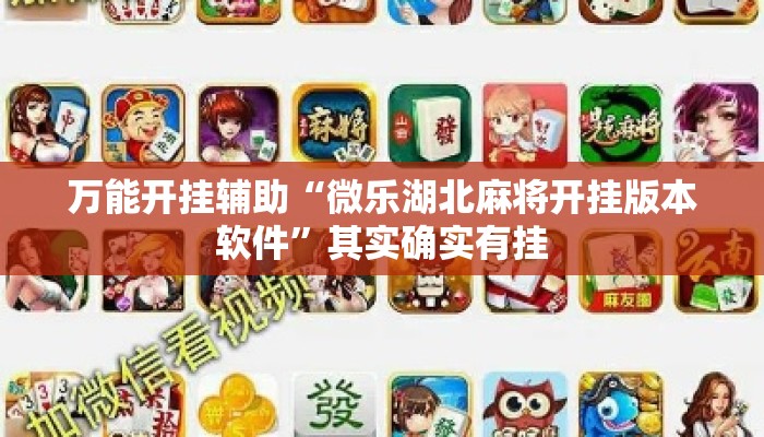 万能开挂辅助“微乐湖北麻将开挂版本软件”其实确实有挂